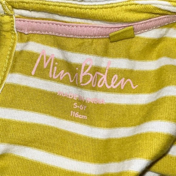 Mini Boden 5/6 Puffy Lambs Floral Spring Girls Dress - Picture 4 of 5